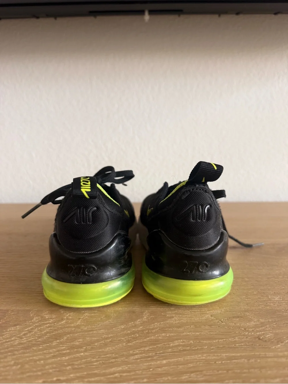 Nike Air Max Sneakers | Black/Lime Green | Kids